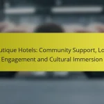 Boutique Hotels: Community Support, Local Engagement and Cultural Immersion