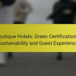 Boutique Hotels: Green Certifications, Sustainability and Guest Experience
