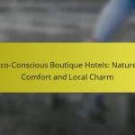 Eco-Conscious Boutique Hotels: Nature, Comfort and Local Charm