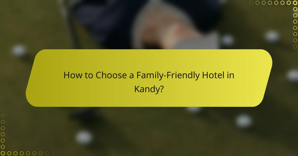How to Choose a Family-Friendly Hotel in Kandy?