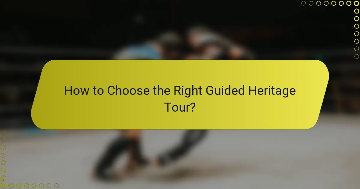How to Choose the Right Guided Heritage Tour?